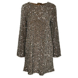 PIECES PIECES dame kjole PCKAM Dress Morel Silver sequins