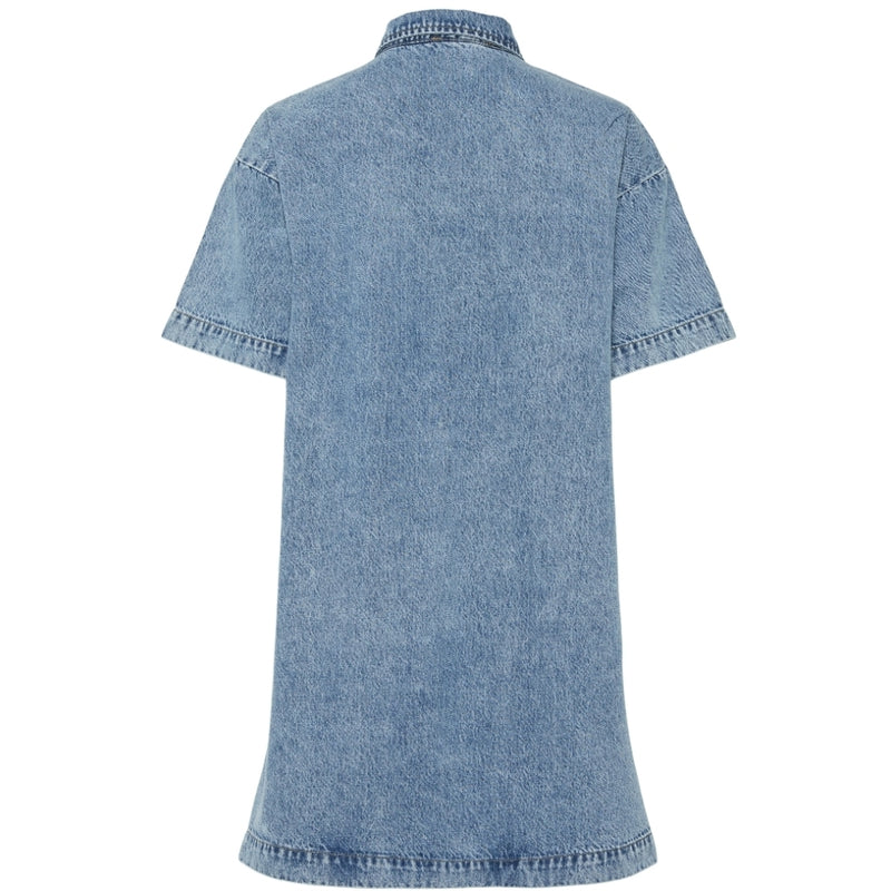 PIECES PIECES dame kjole PCKENYA Dress Medium blue denim
