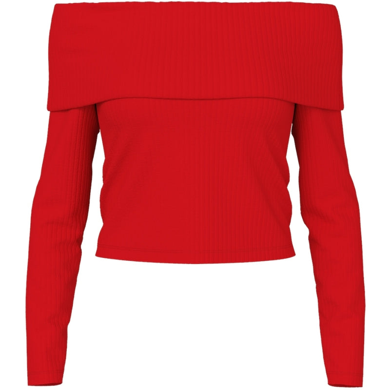 PIECES PIECES dame top PCLAYA Blouse High risk red