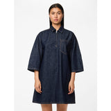 PIECES PIECES dame kjole PCNEVIN Dress Dark Blue Denim