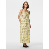 PIECES PIECES dame kjole PCPARKER Dress French Vanilla Brown polka dots