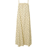PIECES PIECES dame kjole PCPARKER Dress French Vanilla Brown polka dots