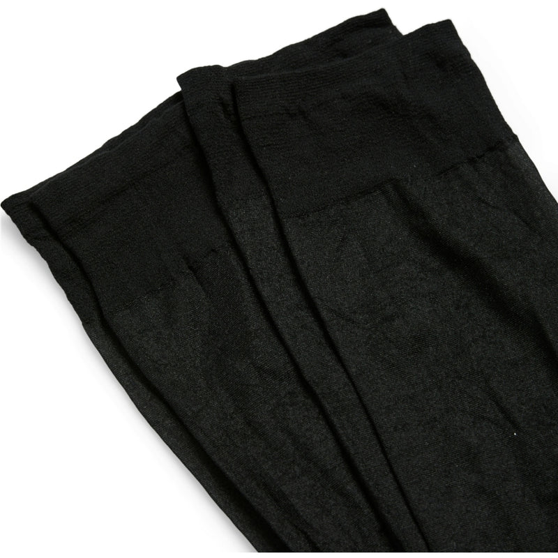 PIECES PIECES dame knæstrømper PCMOVIA Socks Black 2 PACK Black-Black