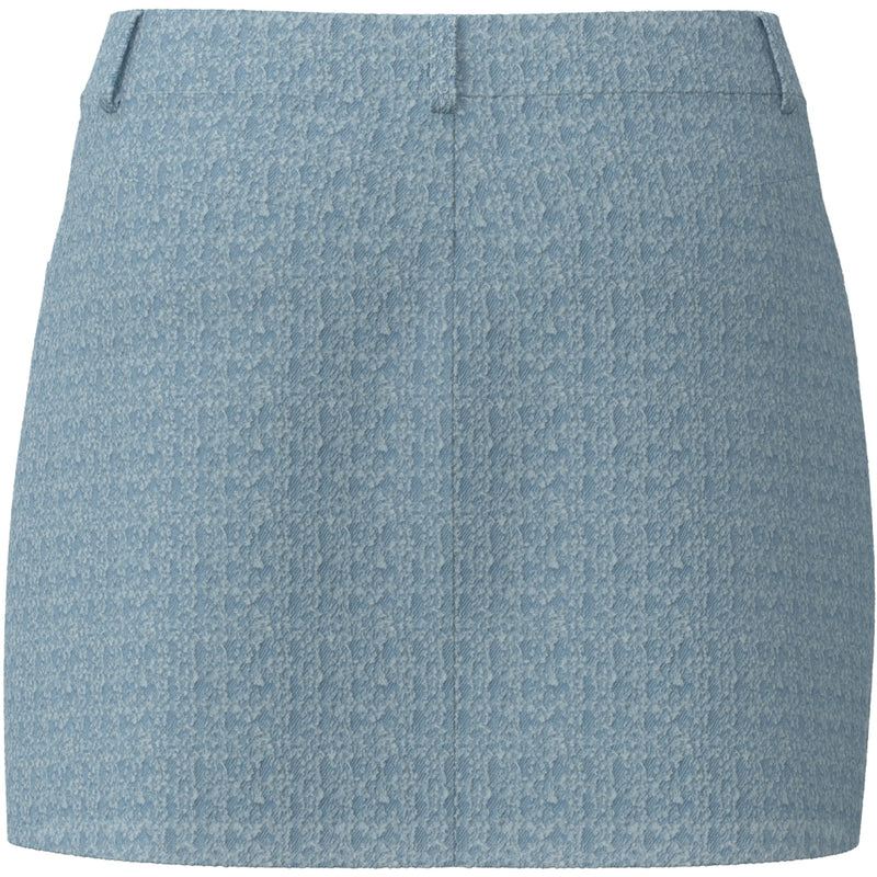 PIECES PIECES dame nederdel PCJACY Skirt Light Blue Denim