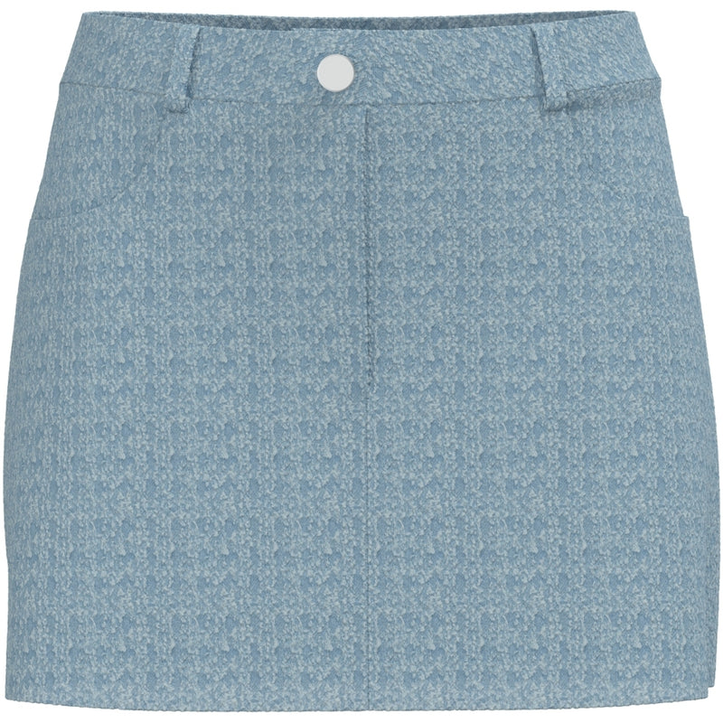 PIECES PIECES dame nederdel PCJACY Skirt Light Blue Denim