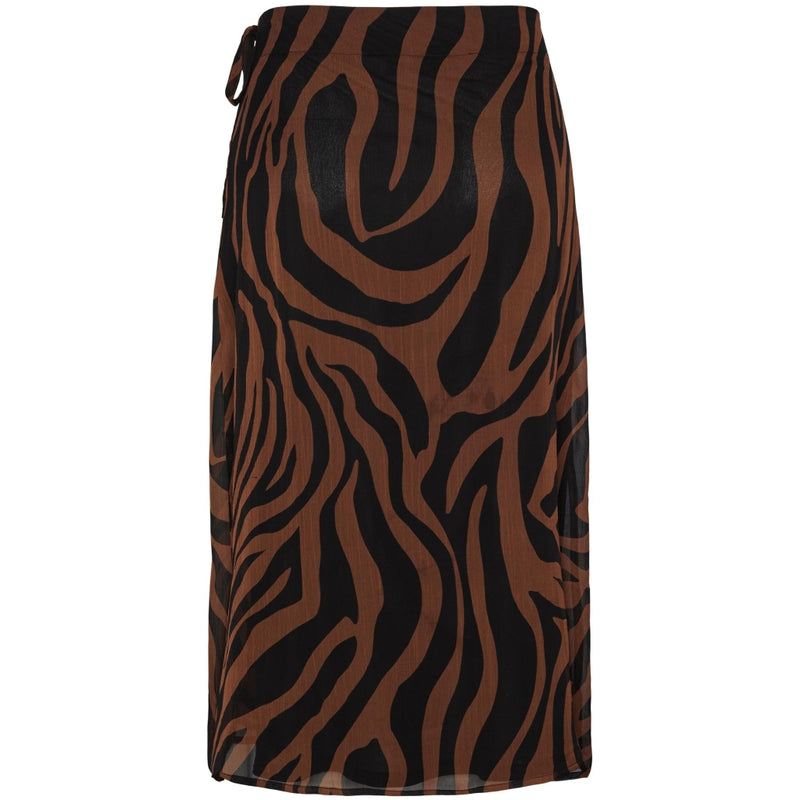 PIECES PIECES dame nederdel PCSALLY Skirt Mustang ZEBRA