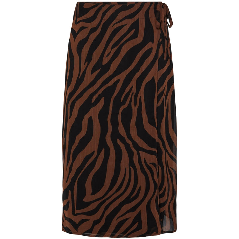 PIECES PIECES dame nederdel PCSALLY Skirt Mustang ZEBRA