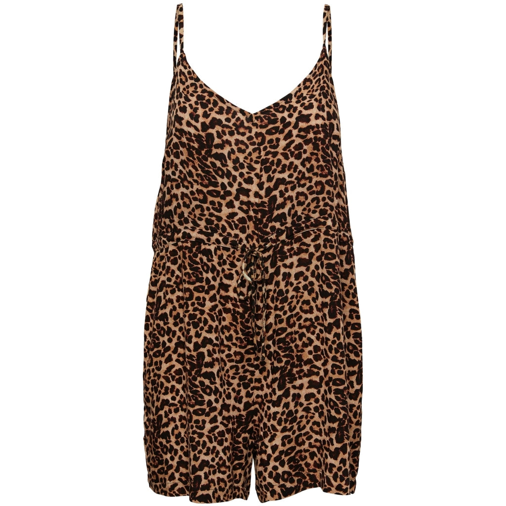 Pieces PCNYA SLIP - Tuta jumpsuit - black/leo/nero Pieces PCNYA SLIP - Tuta jumpsuit - black/leo/nero