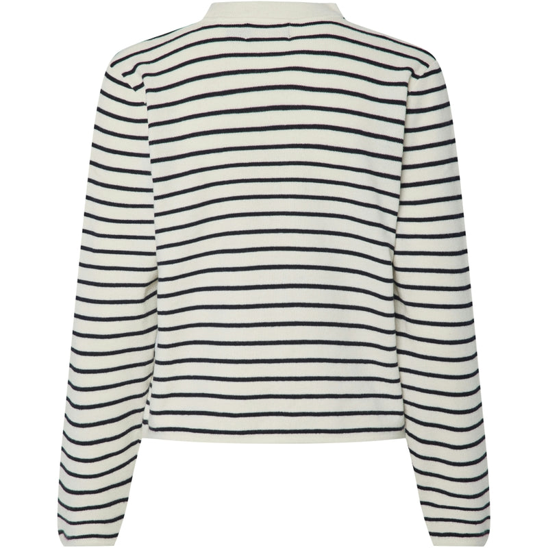 PIECES PIECES dame polo PCSENNA Polo Cloud Dancer Maritime Blue