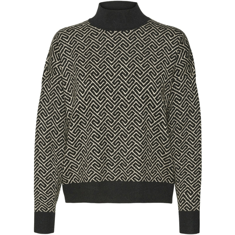 Vero Moda PIECES dame pullover VMARIA Pullover black birch grafic print