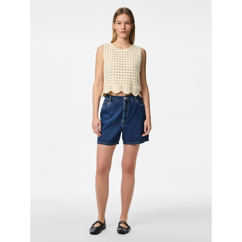 PIECES PIECES dame shorts PCABBI Shorts Medium blue denim