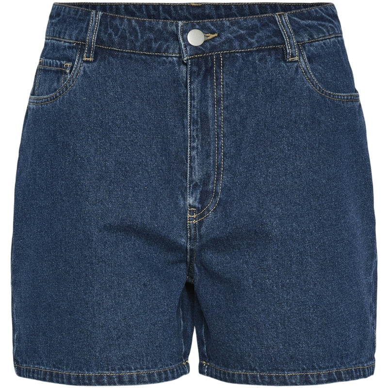 PIECES PIECES dame shorts PCABBI Shorts Medium blue denim