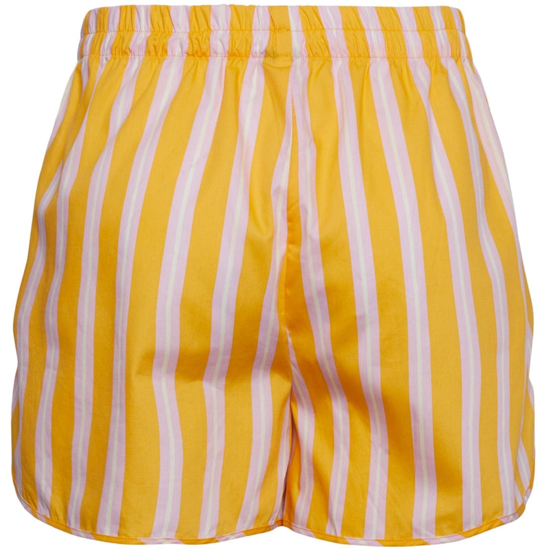 PIECES PIECES dame shorts PCLETTY Shorts Banana With stripes