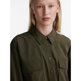 PIECES PIECES dame skjorte PCDRE Shirt Deep Lichen Green