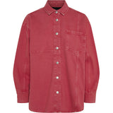 PIECES PIECES dame skjorte PCFRIA Shirt High Risk Red Washed