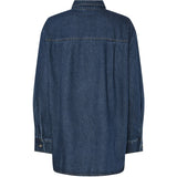 PIECES PIECES dame skjorte PCMAISIE Shirt Dark Blue Denim
