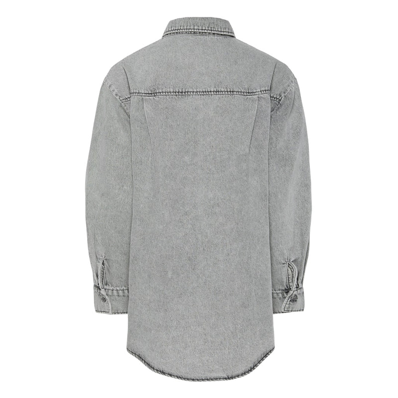 PIECES PIECES dame skjorte PCMAISIE Shirt Grey Denim