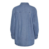 PIECES PIECES dame skjorte PCMAISIE Shirt Medium blue denim