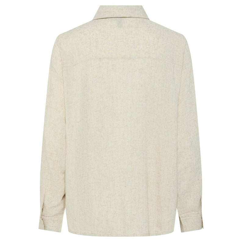 PIECES PIECES dame skjorte PCPIA Shirt Birch Detail MELANGE