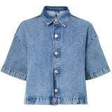 PIECES PIECES dame skjorte PCSKY Shirt Medium blue denim