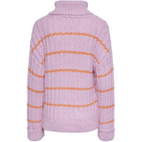 PIECES PIECES dame strik PCALEXANDRA Knit Pastel Lavender PERSIMMON ORANGE