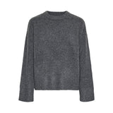PIECES PIECES dame strik PCANA Knit Medium grey melange