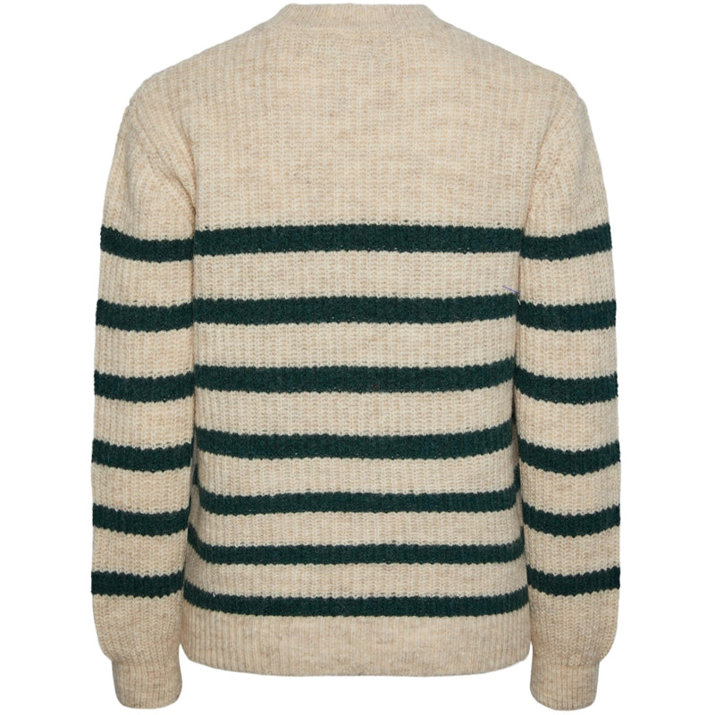 PIECES PIECES dame strik PCNANNA Knit Birch Trekking Green