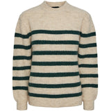 PIECES PIECES dame strik PCNANNA Knit Birch Trekking Green