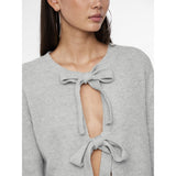 PIECES PIECES dame strik PCSILLY Restudsalg Light Grey Melange