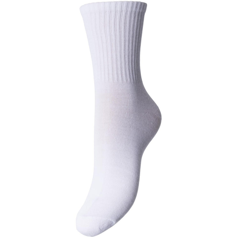 PIECES PIECES dame strømper PCCALLY Socks Bright White