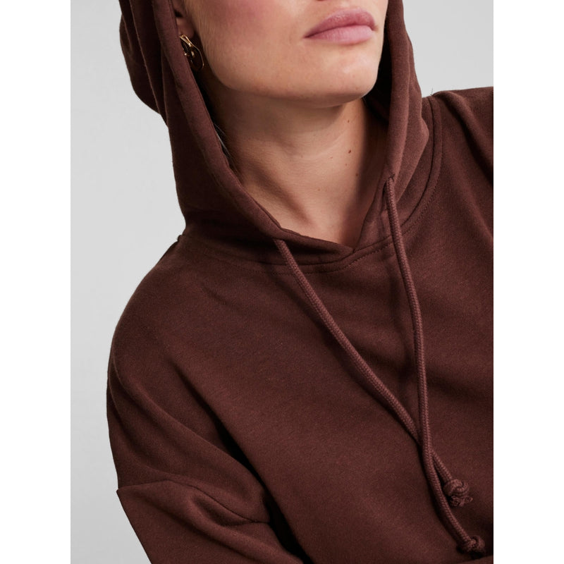 PIECES PIECES dame oversized hoodie PCCHILLI Sweatshirt Chicory Coffee