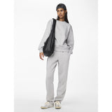 PIECES PIECES dame sweatshirt PCCHILLI Sweatshirt Light Grey Melange