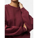 PIECES PIECES dame sweatshirt PCCHILLI Sweatshirt Tawny Port