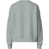 PIECES PIECES dame sweatshirts PCCHILLI Sweatshirt Light Grey Melange AMOUR-AMOUR-AMOUR