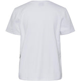 PIECES PIECES dame t-shirt PCFILLU T-shirt Bright White CENTER PRINT