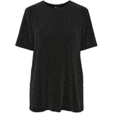 PIECES PIECES dame t-shirt PCLINA Restudsalg Black