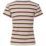 PIECES PIECES dame t-shirt PCMAY T-shirt Cashmere Blue Sea Pink/Chicory coffee/celery grey