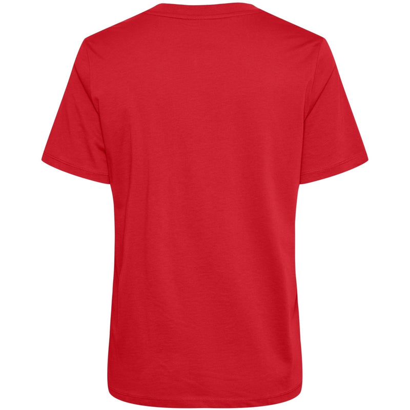 PIECES PIECES dame t-shirt PCRIA T-shirt High risk red