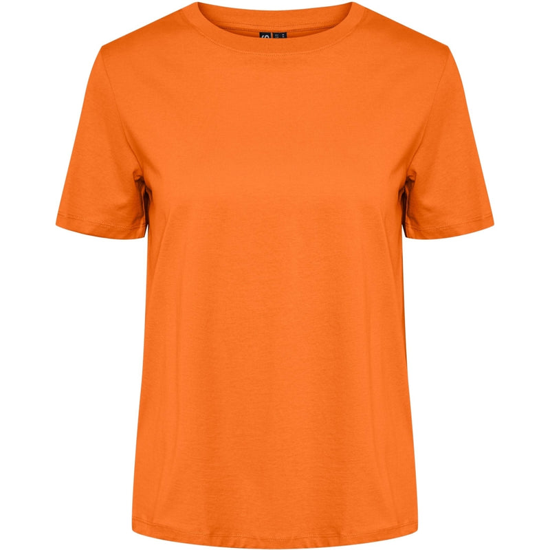 PIECES PIECES dame t-shirt PCRIA T-shirt Persimmon Orange