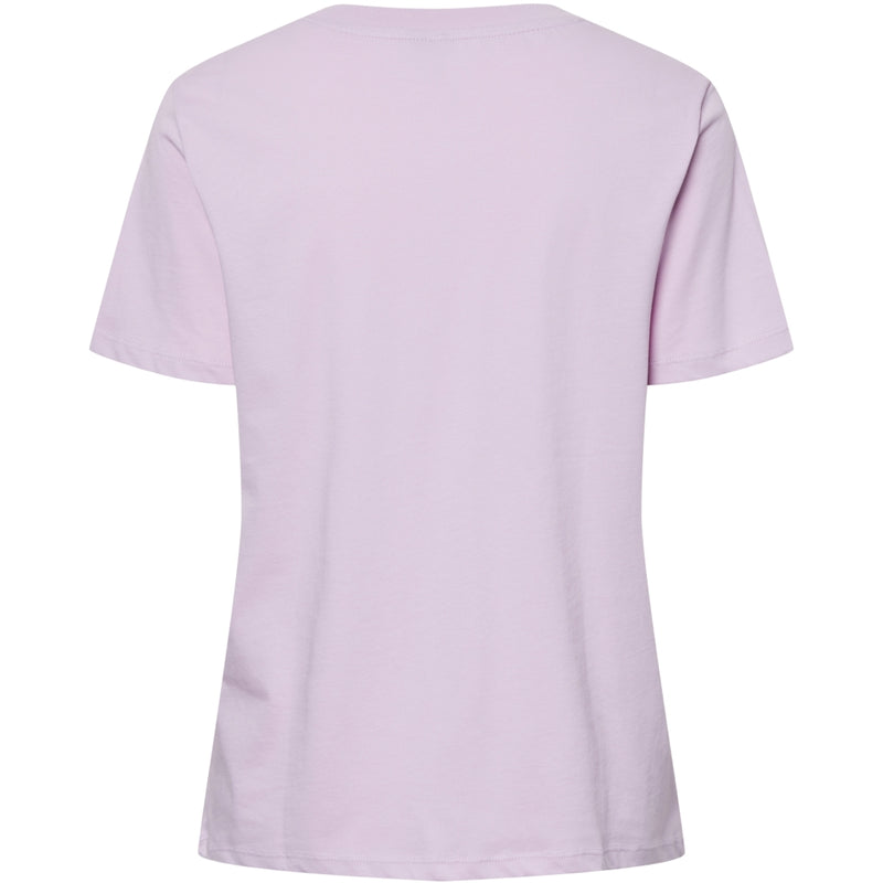 PIECES PIECES dame t-shirt PCRIA T-shirt Pink Lavender