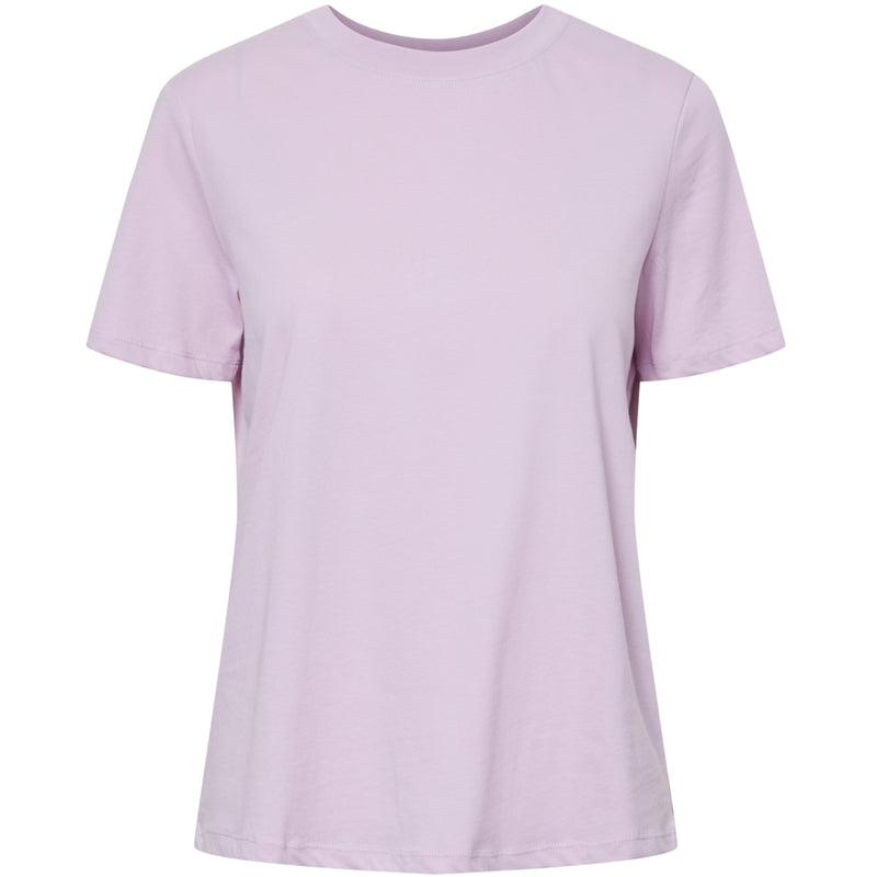 PIECES PIECES dame t-shirt PCRIA T-shirt Pink Lavender