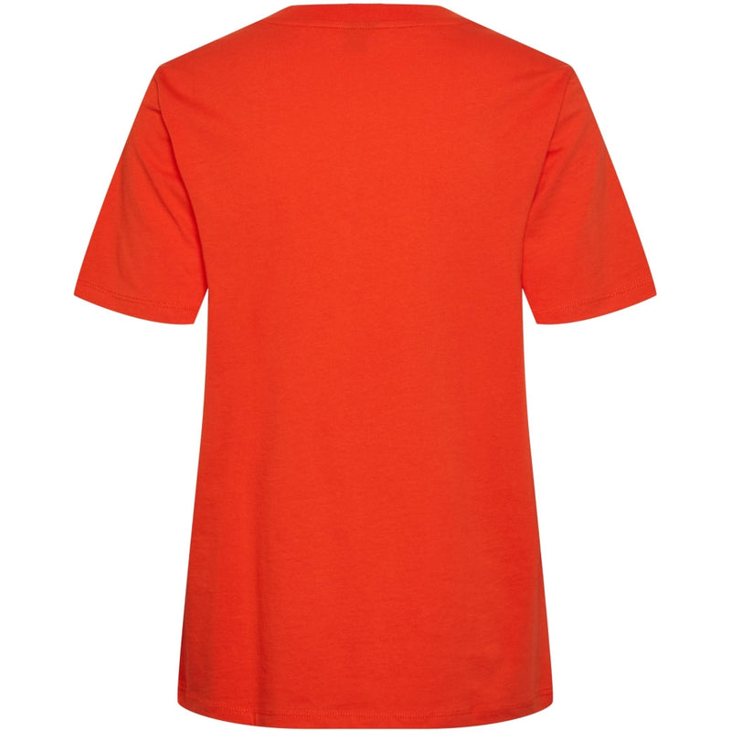 PIECES PIECES dame t-shirt PCRIA T-shirt Tangerine Tango