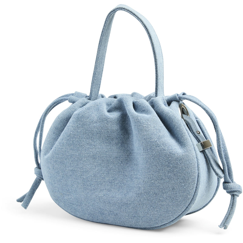 PIECES PIECES dame taske PCBALLOON Bag Light Blue Denim Silver