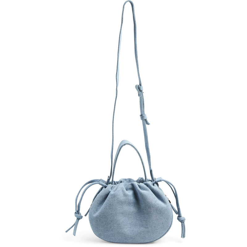 PIECES PIECES dame taske PCBALLOON Bag Light Blue Denim Silver