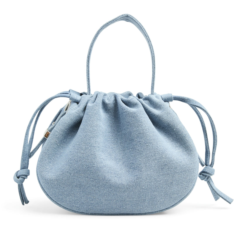 PIECES PIECES dame taske PCBALLOON Bag Light Blue Denim Silver