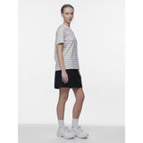 PIECES PIECES dame tee PCRIA T-shirt Silver Mink BRIGHT WHITE