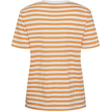 PIECES PIECES dame tee PCRIA T-shirt Tangerine BRIGHT WHITE