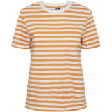 PIECES PIECES dame tee PCRIA T-shirt Tangerine BRIGHT WHITE