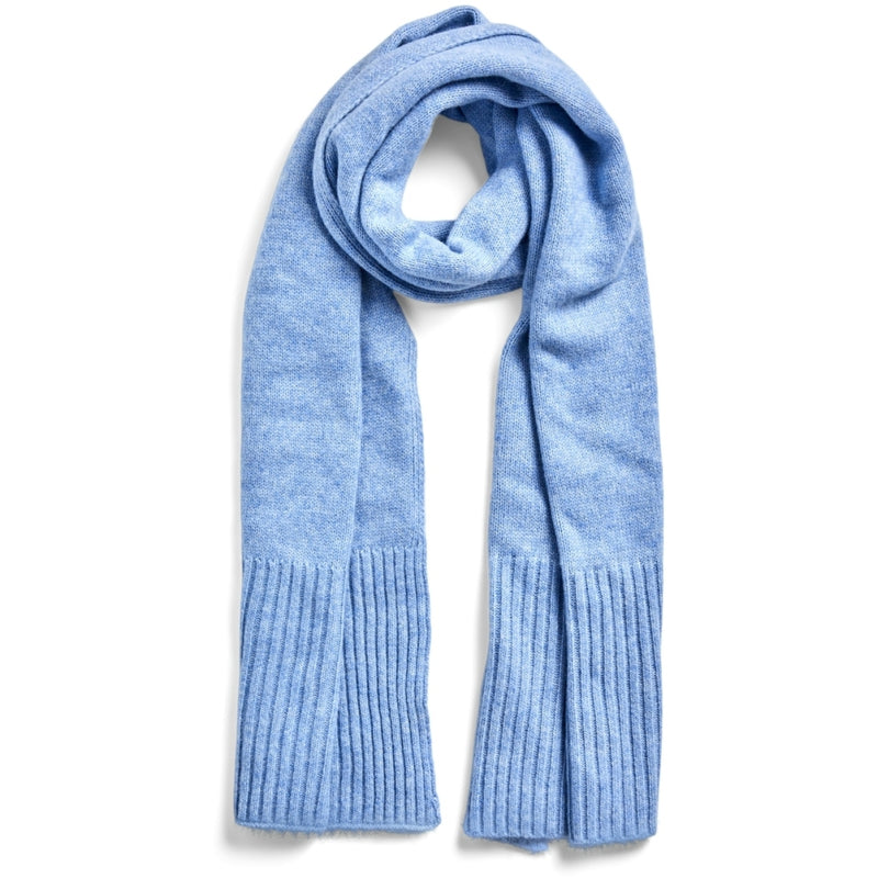 PIECES PIECES dame tørklæde PCMOCCA Scarf Faded denim