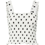 PIECES PIECES dame top PCBETTY Top Cloud Dancer BLACK DOTS